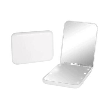 Imagem de Espelho De Maquiagem Compacto LED Portátil Para Viagem, Espelho Ilumin
