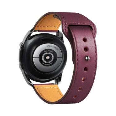 Imagem de Pulseira De Couro Unissex Compatível Com Samsung Galaxy Watch 7/6/5/Pr