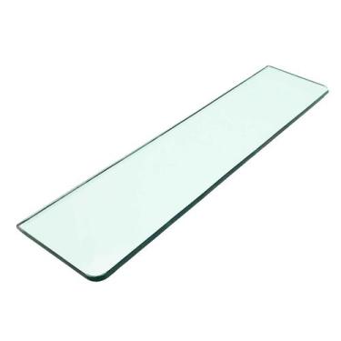 Imagem de Prateleira De Vidro 8mm 80x25cm Canto Arredondado Incolor - Mixso