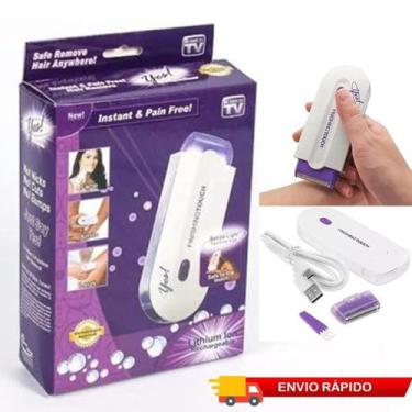 Imagem de Depilador a Laser Indolor Mini Removedor de Pelo Corporal Depilação Fa