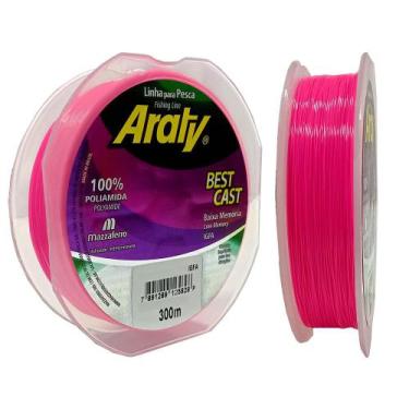 Imagem de Linha de Pesca ARATY BEST CAST - 300M, 0,40mm, Rosa