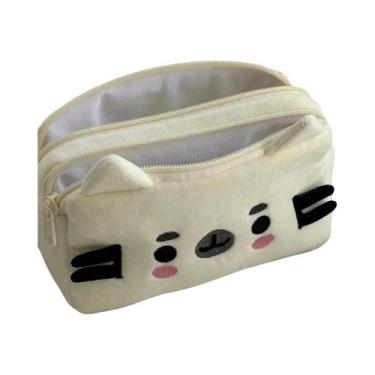 Imagem de Estojo De Lápis Macio Com Tema De Gato, Organizador De Mesa Para Uso D