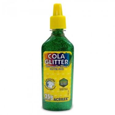 Imagem de Cola glitter   dz/cor verde    acrilex   29120206