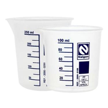 Imagem de Kit 1 Becker Nalgon 100ml e 1 Becker 50ml PolipropilenoKit 1 Becker Na