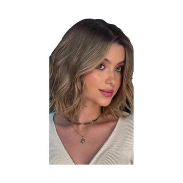 Imagem de Apliques De Cabelo Humano Loiro Ombré Castanho Claro De 12 Polegadas C