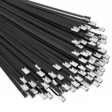 Imagem de Laços de zíper de metal MAIDUNSI 304 em aço inoxidável 100 unidades