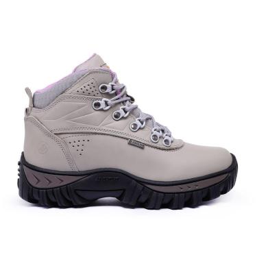 Imagem de Bota Feminina Tênis Adventure Coturno Trilha Trabalho Couro legitimo Conforto-Feminino