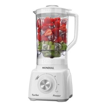 Imagem de Liquidificador Turbo Power Mondial 550W - L-99 FB, Branco, Cinza, 110V