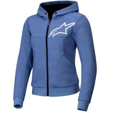 Imagem de Jaqueta Feminina Alpinestars Stella Chrome V2 Sport Hoodie, Azul, Bran