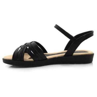 Imagem de Sandália feminina piccadilly wide fit  410035, Preto, Verniz, 39