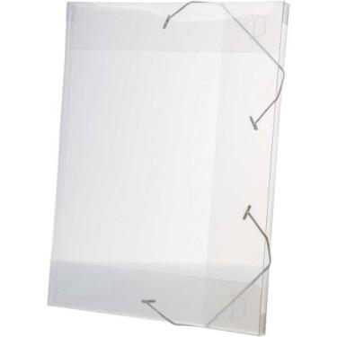 Imagem de Pasta ABA Elastica Plastica Oficio 20MM Cristal Delloline PCT.C/10