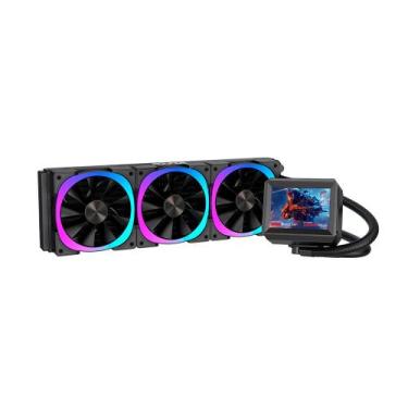 Imagem de Water Cooler Gamer Round5 Notus 360 ARGB Com Display Preto