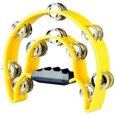 Imagem de Pandeiro Meia Lua Premium TB10 - Amarelo TB-10 - Sonotec