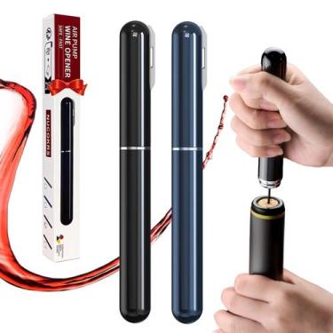 Imagem de Abridor de Vinho NUCOKRS Manual com Bomba de Ar  Kit com 2 Unidades, P