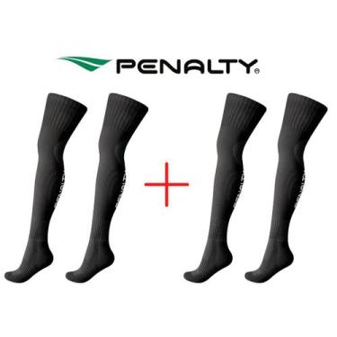 Imagem de Kit 2 pares meião de futebol Penalty Original futsal society juvenil e