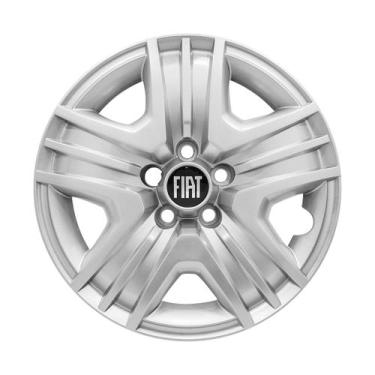 Imagem de Calota Meio Roda Aro 16 Fiat Toro 2022/. Prata C/Emblema - GFM