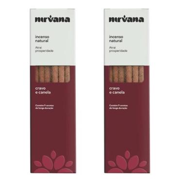 Imagem de Incenso Cravo e Canela Nirvana Original Natural Energético Atrativo do