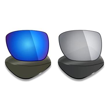 Imagem de 2 pares de lentes polarizadas de substituição da Mryok para óculos de sol Oakley Deviation – Opções