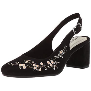 Imagem de Easy Street Sapato feminino delicado, Camurça preta, 34