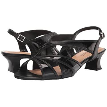 Imagem de Easy Street Sandálias femininas Tristen Mesh Inset, Preto, 9.5 Wide