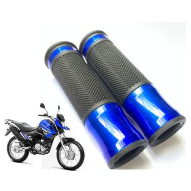 Imagem de Manopla punho vazada esportiva alumínio azul XTZ 150 Crosser