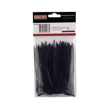 Imagem de Abraçadeira Nylon Preta 100x2,5mm 100 unidades