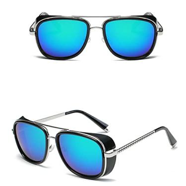 Imagem de Sunglasses Men retro Sun glasses UV400 Sunglasses Men Women Driving Fishing Retro Sun Glasses Male Metal Sunglasses For Man UV400,9,XY62,C4,china