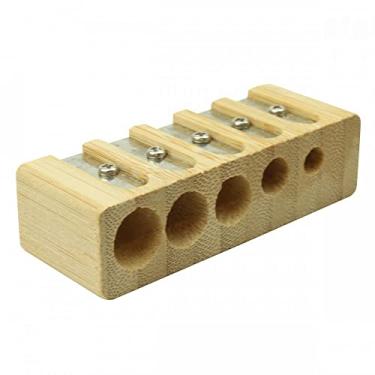 Imagem de FABRIANO Apontador De Lápis 05 Orifícios Madeira Manual Bege