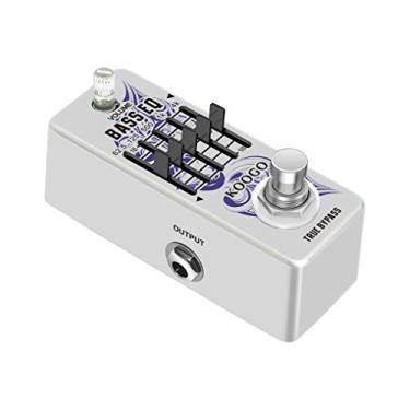 Imagem de Koogo Pedal equalizador gráfico de 5 bandas Bass EQ para baixo com ampla faixa ajustável