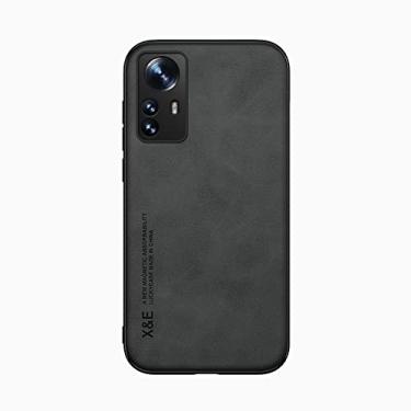 Imagem de Kepuch Silklike Capa para Xiaomi 12 Pro - Case Placa de Metal Embutida para Xiaomi 12 Pro - Preto