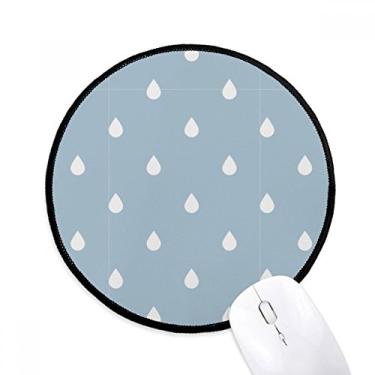 Imagem de DIYthinker Rain Drip Weather Cloud Pattern Mouse Pad Desktop Office Tapete Redondo para Computador