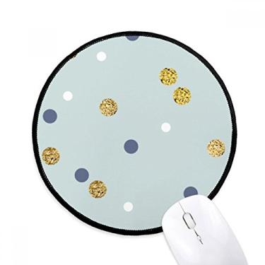 Imagem de Tapete de mouse com estampa de plantas abstratas douradas para computador