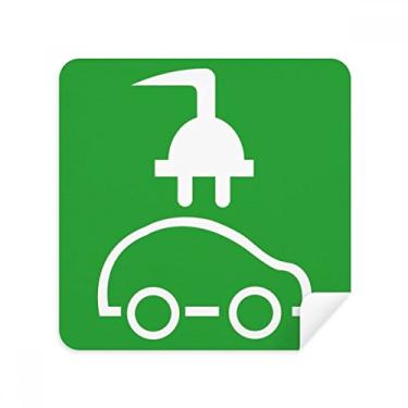 Imagem de Plugue de desenho animado veículos energéticos protegem o meio ambiente óculos pano limpador de tela tecido camurça pacote com 2