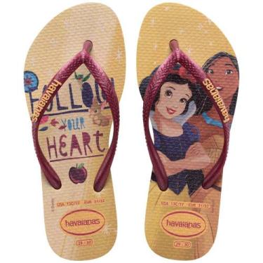 Imagem de Chinelo Havaianas Kids Slim Princess Dourado