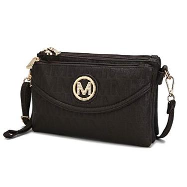 Imagem de Bolsa 3 em 1 MKF: Bolsa transversal para mulheres, bolsa de pulso, bolsa de cinto — Bolsa de mão com alça de ombro ajustável, Chocolate, Small