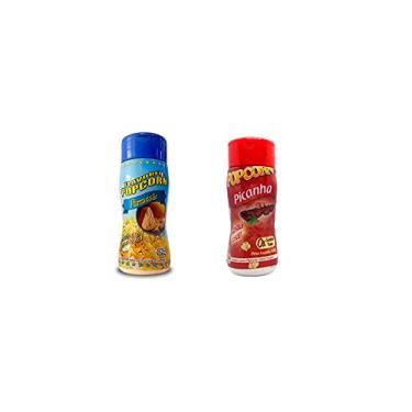 Imagem de Temperos P/ Pipoca Popcorn Cx 24 Frascos. 12 Parmesão - 12 Picanha