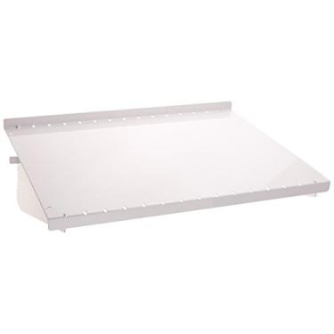 Imagem de Wall Control Prateleira 30,5 cm de profundidade Pegboard Montagem de prateleira para Wall Control Pegboard e placa de ferramentas ranhurada - Branco