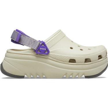 Imagem de Sandália crocs hiker xscape clog bone/neon purple Bege  unissex