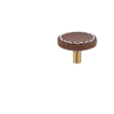 Imagem de Puxadores de gaveta de armário, móveis de cozinha, para maçaneta de armário, porta, gaveta, móveis de cozinha, cortex de latão, botão, vermelho, marrom