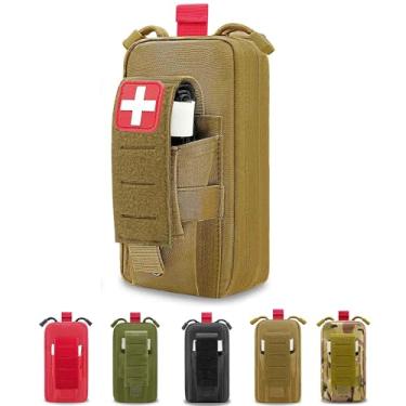 Imagem de Bolsa pequena Ifak, bolsa médica Molle, bolsa tática de primeiros socorros vazia, suporte de torniquete molle coiote médio para acampamento e caminhada