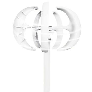 Imagem de Gerador de vento '12V 24V 48V 2000W W/controlador solar turbina eólica turbinas eólicas 5 lâminas adequadas para geração de energia eólica e solar (branco),12v