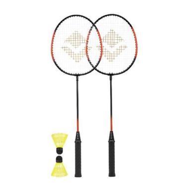 Imagem de Kit Badminton Completo 2 Raquetes E 2 Petecas Vollo - Ref VB003, UNICO