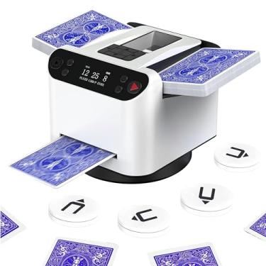 Imagem de Aoikoy Revendedor automático de cartas com rotação de 360° com 2 baralhos