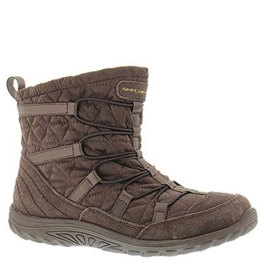 Imagem de Skechers Women's Reggae Fest Steady Quilted Bungee Ankle Bootie,Chocolate,6.5 M US
