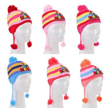 Imagem de Touca De Lã Gorro Infantil Crouchet Inverno Frio Com Pompom  - Wincy B