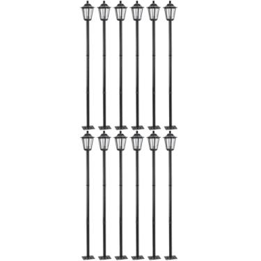 Imagem de Kit 12 Poste de Jardim Luminária Colonial 1,71m Alumínio Grega Externo Dital