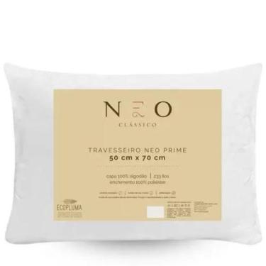 Imagem de Travesseiro Camesa Neo Prime Ecopluma 50cm x 70cm- Percal 233 Fios