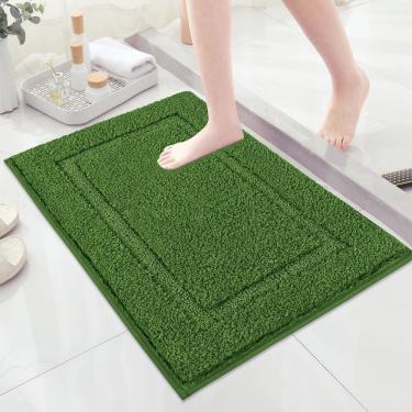 Imagem de Tapetes de banheiro SHACOS Super Soft Microfiber 50x80cm verde oliva