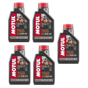 Imagem de OLEO DE MOTOR MOTUL 7100 10W60 4T 1L Sintético Ktm Husqvarna 5 UNIDADE
