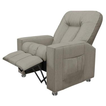 Imagem de Poltrona Do Papai Reclinável Romeo F05 Linho Bege